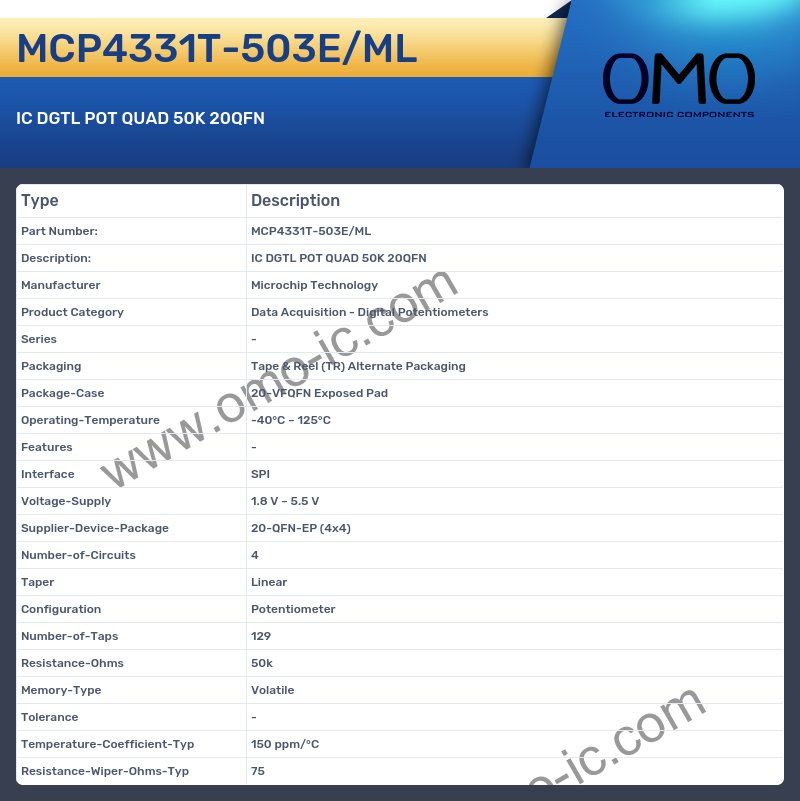MCP4331T-503E/ML