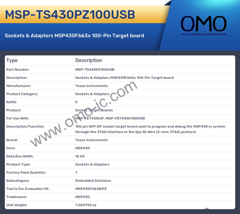 MSP-TS430PZ100USB