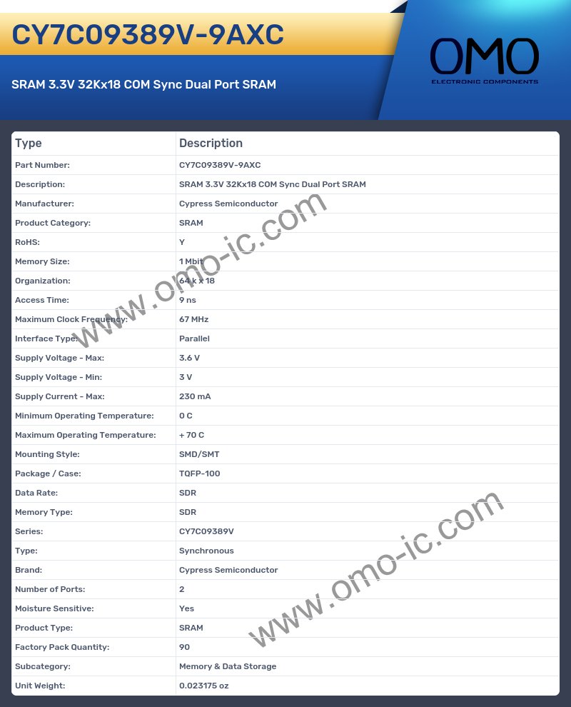CY7C09389V-9AXC