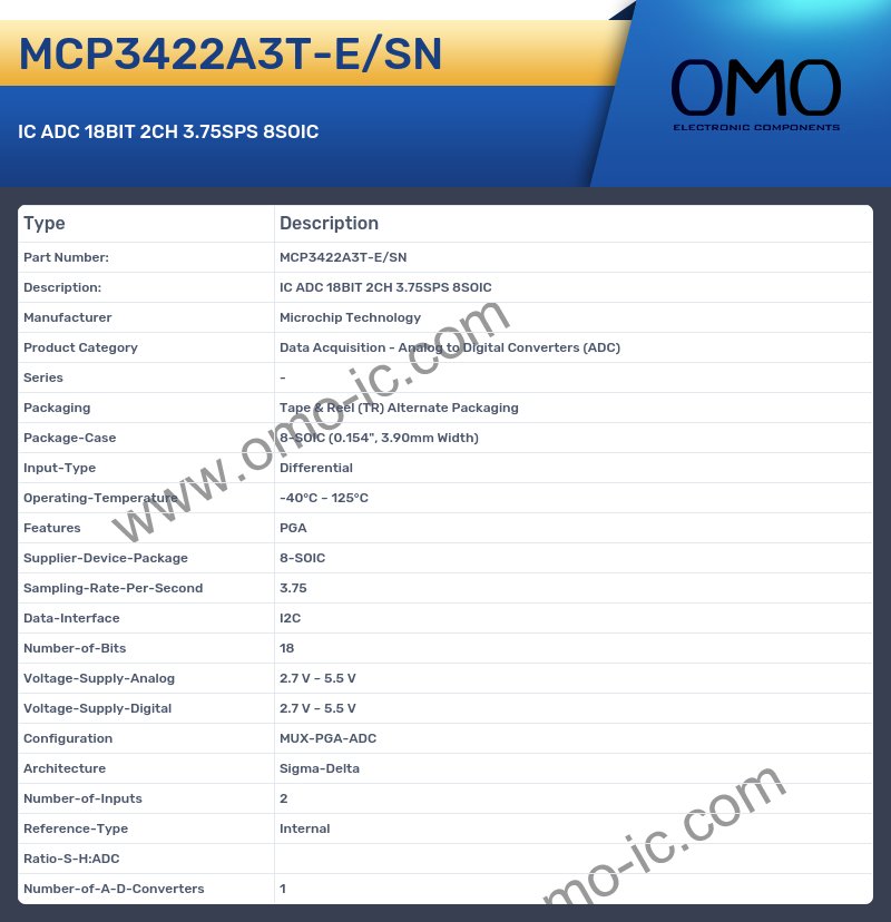MCP3422A3T-E/SN
