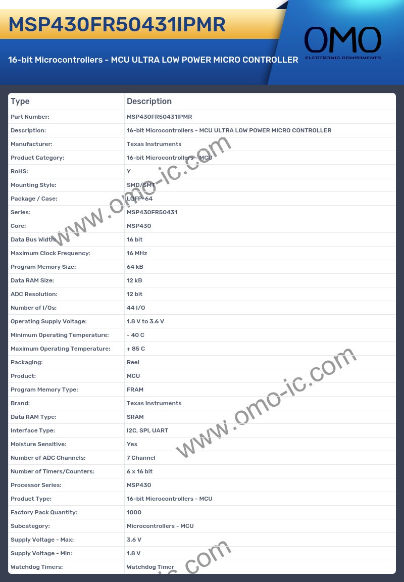 MSP430FR50431IPMR