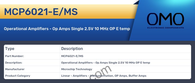 MCP6021-E/MS