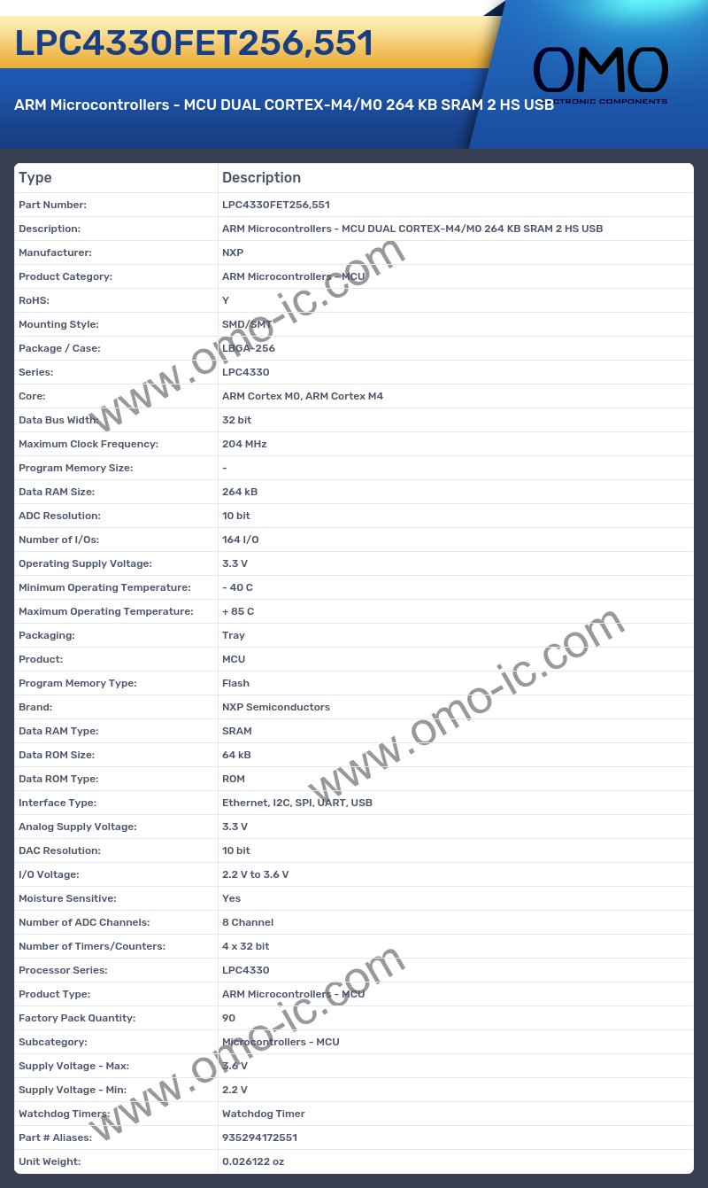 LPC4330FET256,551