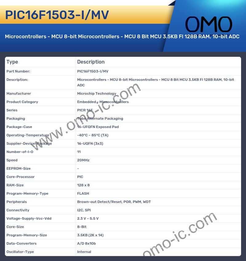 PIC16F1503-I/MV