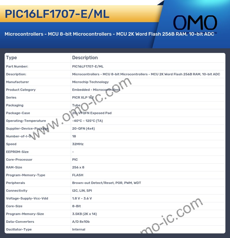 PIC16LF1707-E/ML