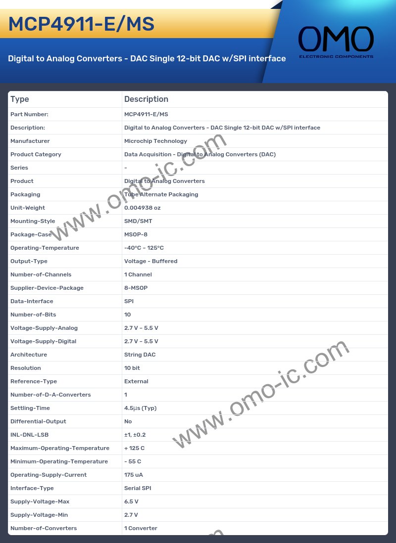 MCP4911-E/MS