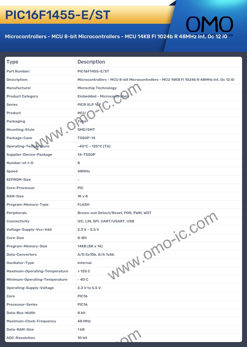 PIC16F1455-E/ST