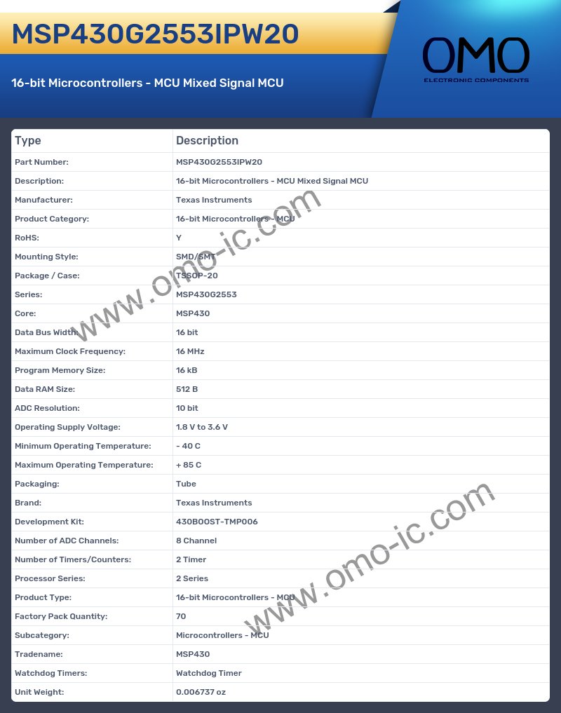 MSP430G2553IPW20