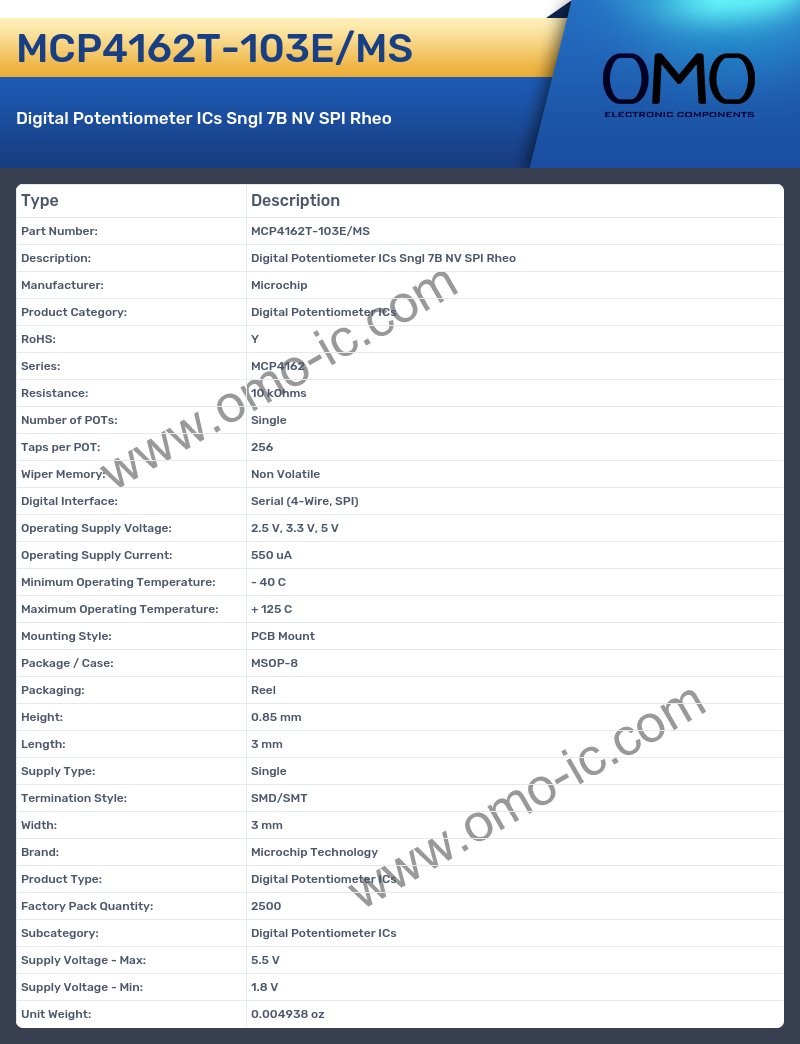 MCP4162T-103E/MS