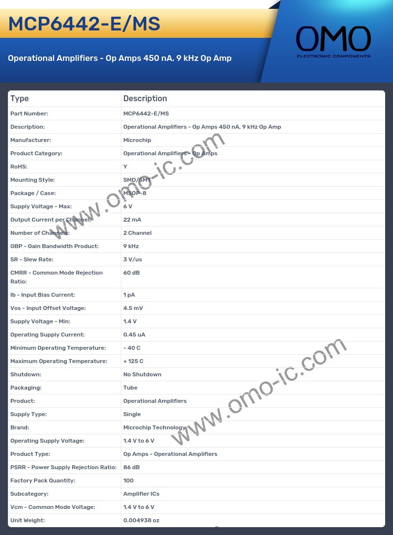 MCP6442-E/MS