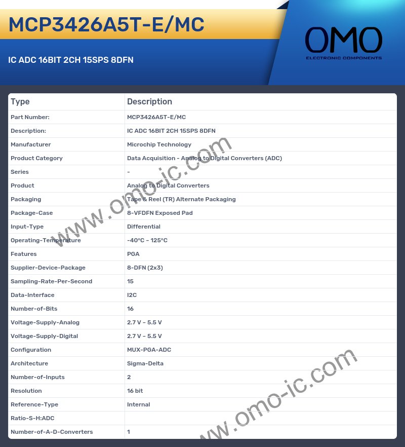 MCP3426A5T-E/MC