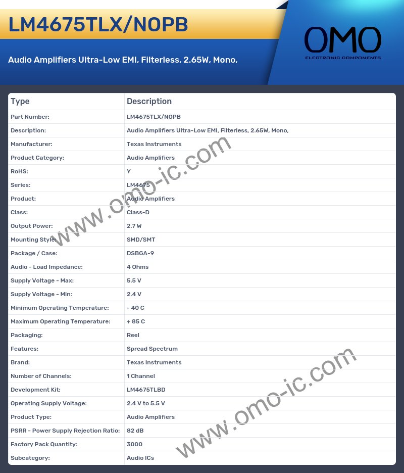 LM4675TLX/NOPB