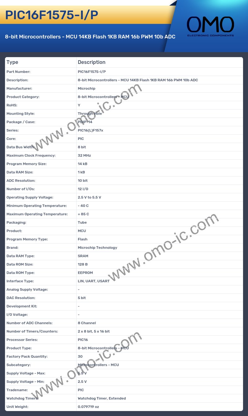 PIC16F1575-I/P