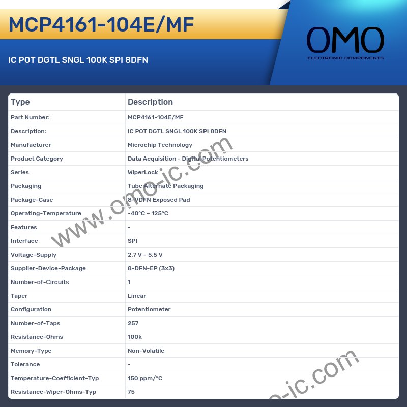 MCP4161-104E/MF