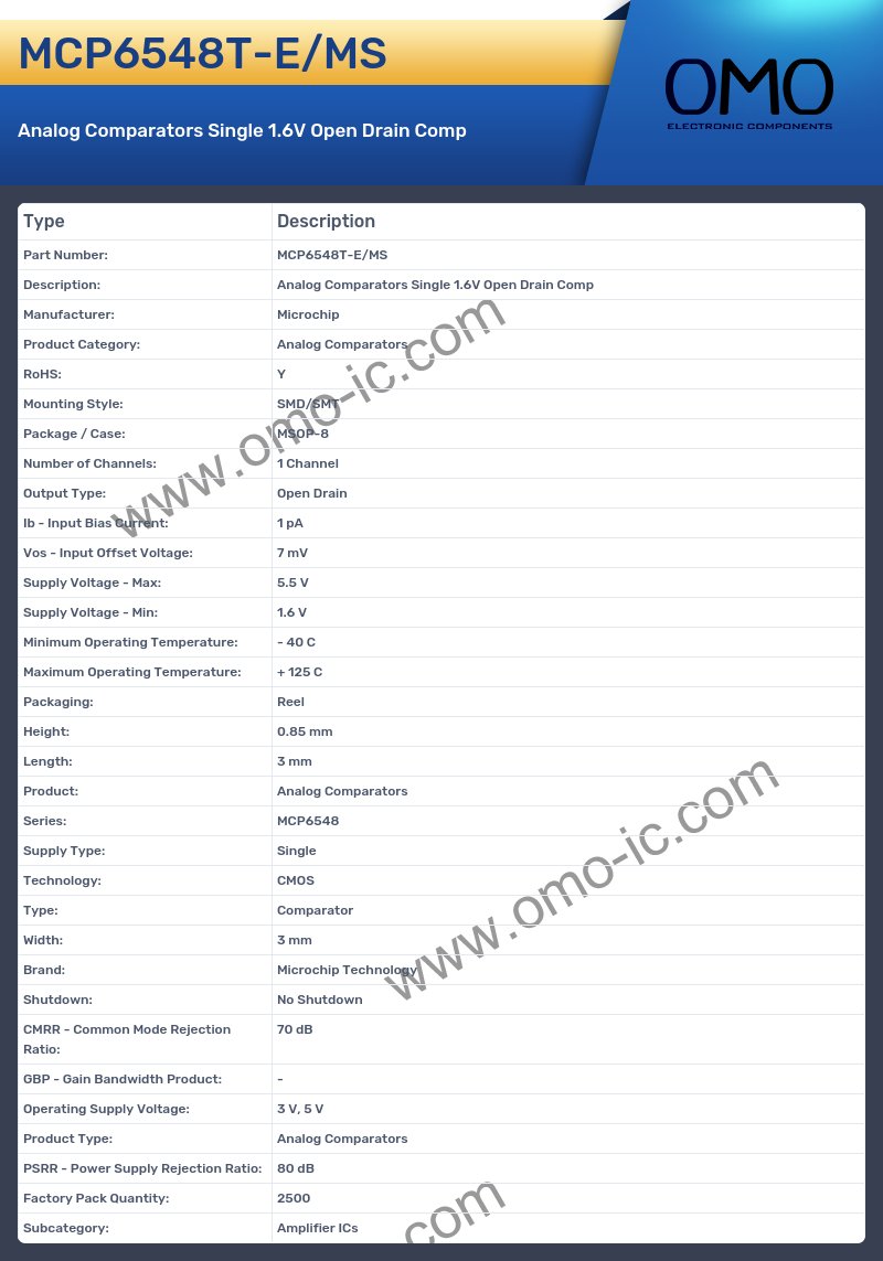 MCP6548T-E/MS