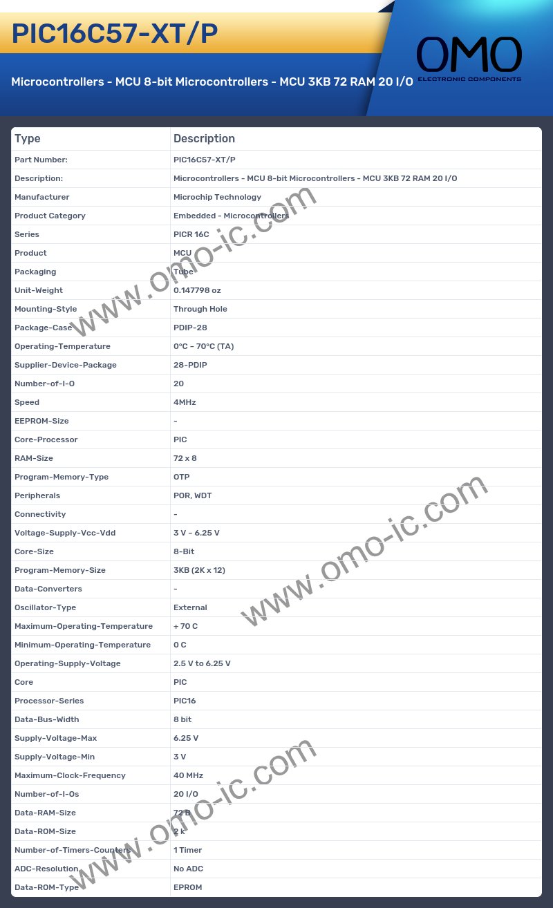 PIC16C57-XT/P