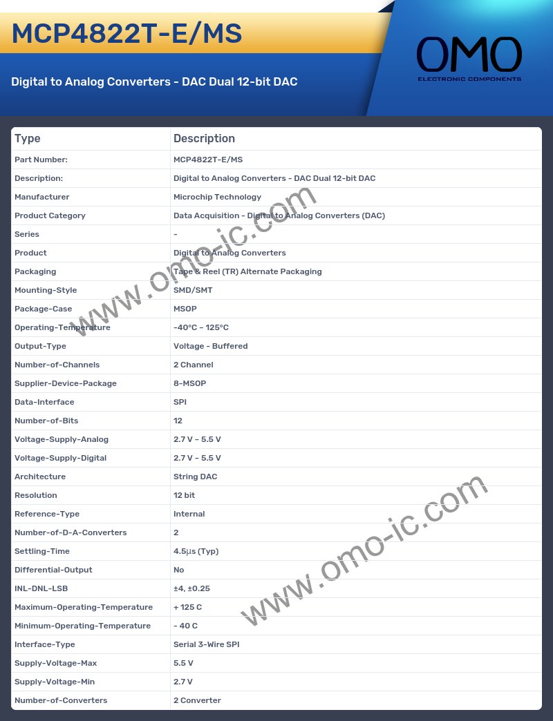 MCP4822T-E/MS
