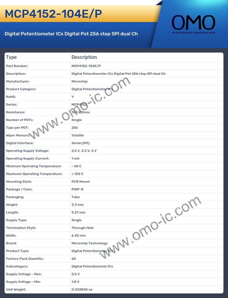 MCP4152-104E/P