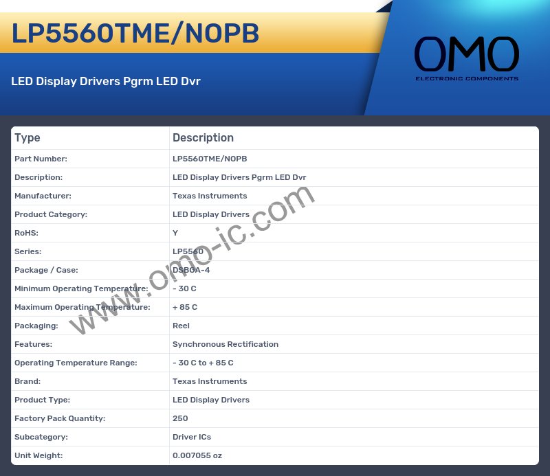 LP5560TME/NOPB