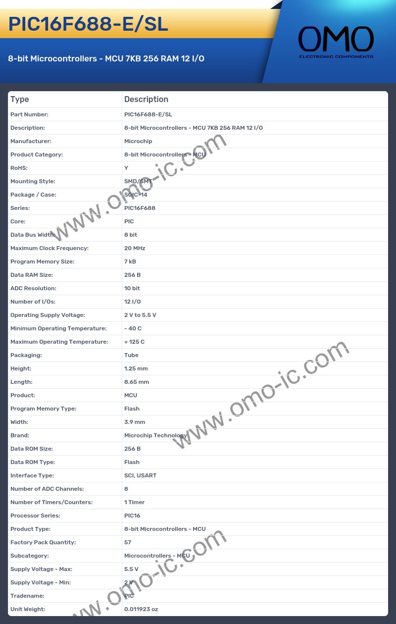 PIC16F688-E/SL