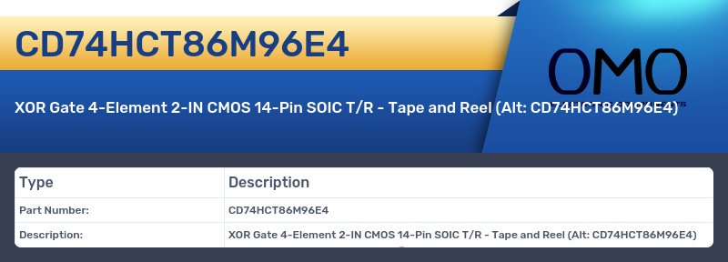 CD74HCT86M96E4