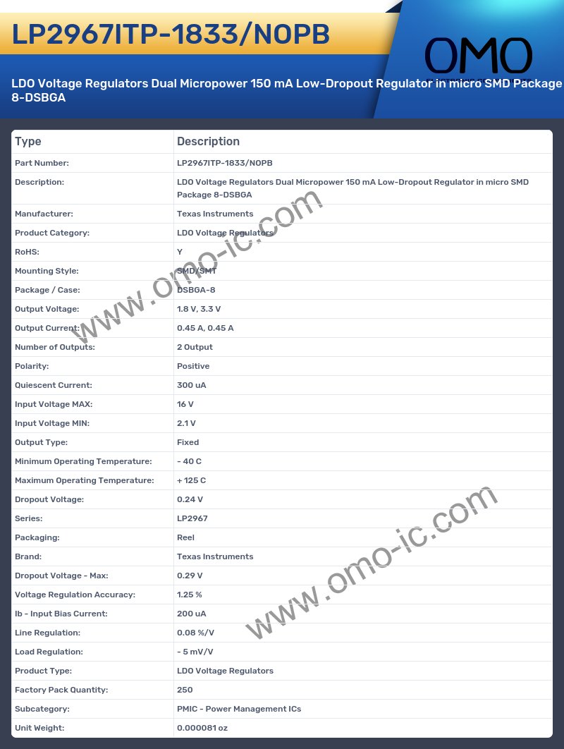 LP2967ITP-1833/NOPB