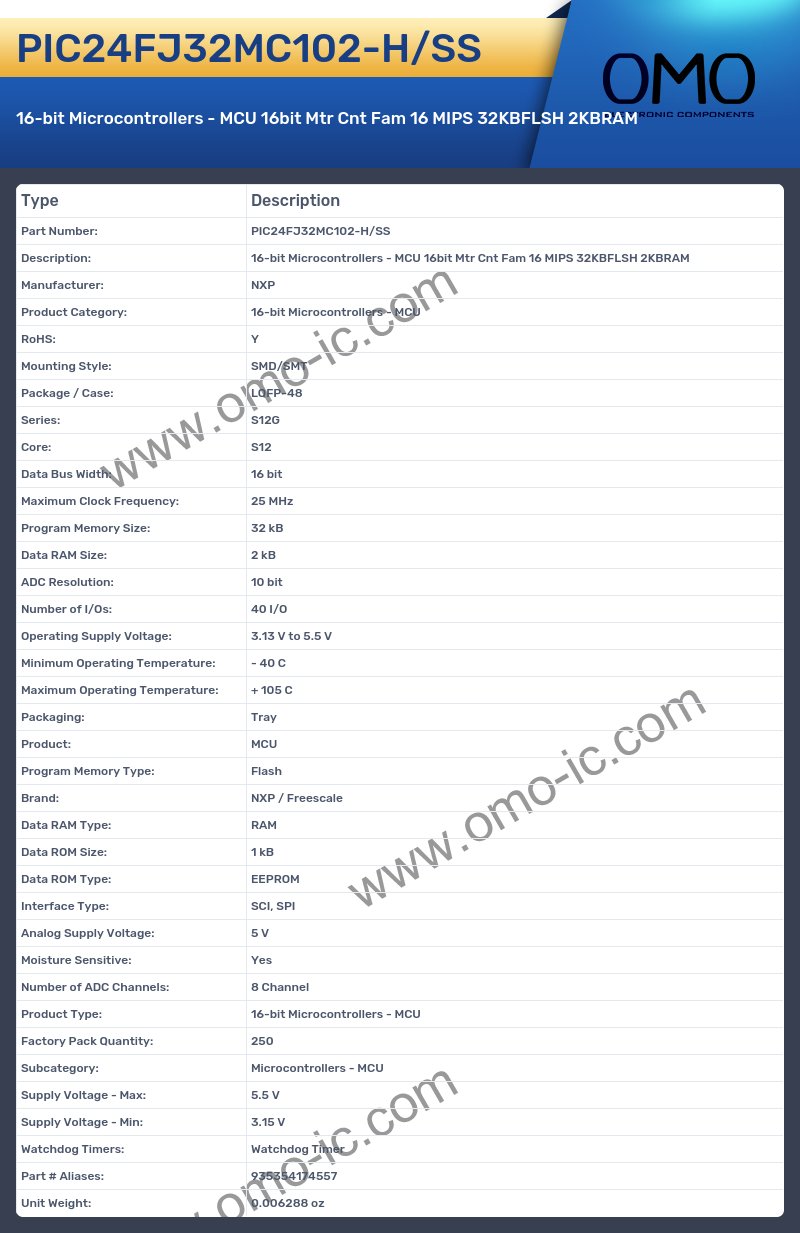 PIC24FJ32MC102-H/SS