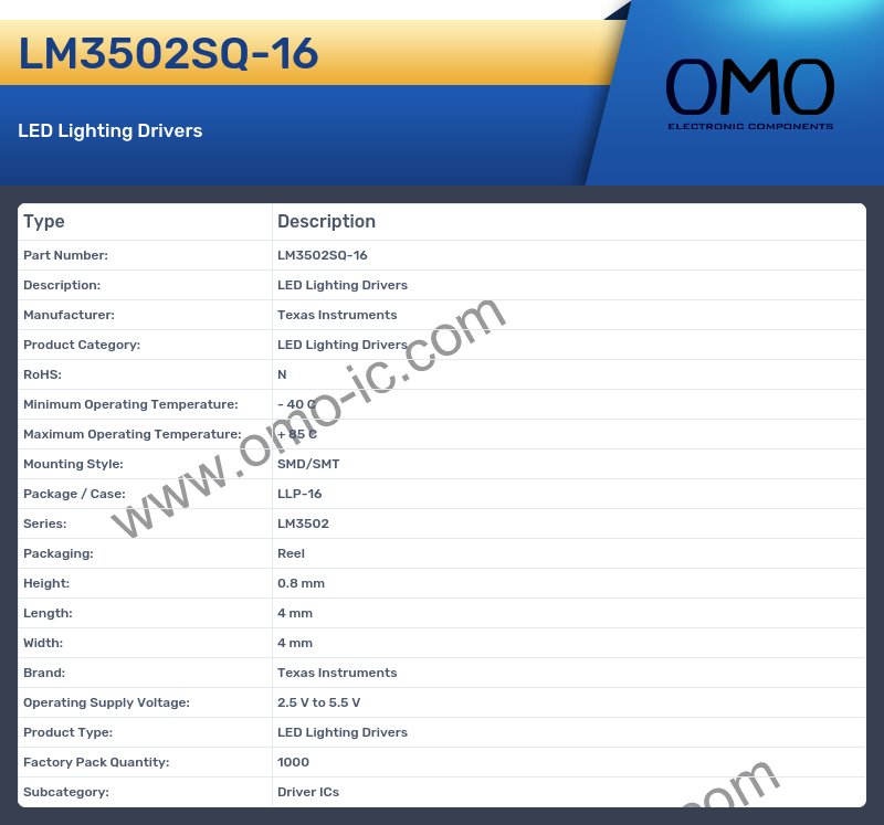 LM3502SQ-16