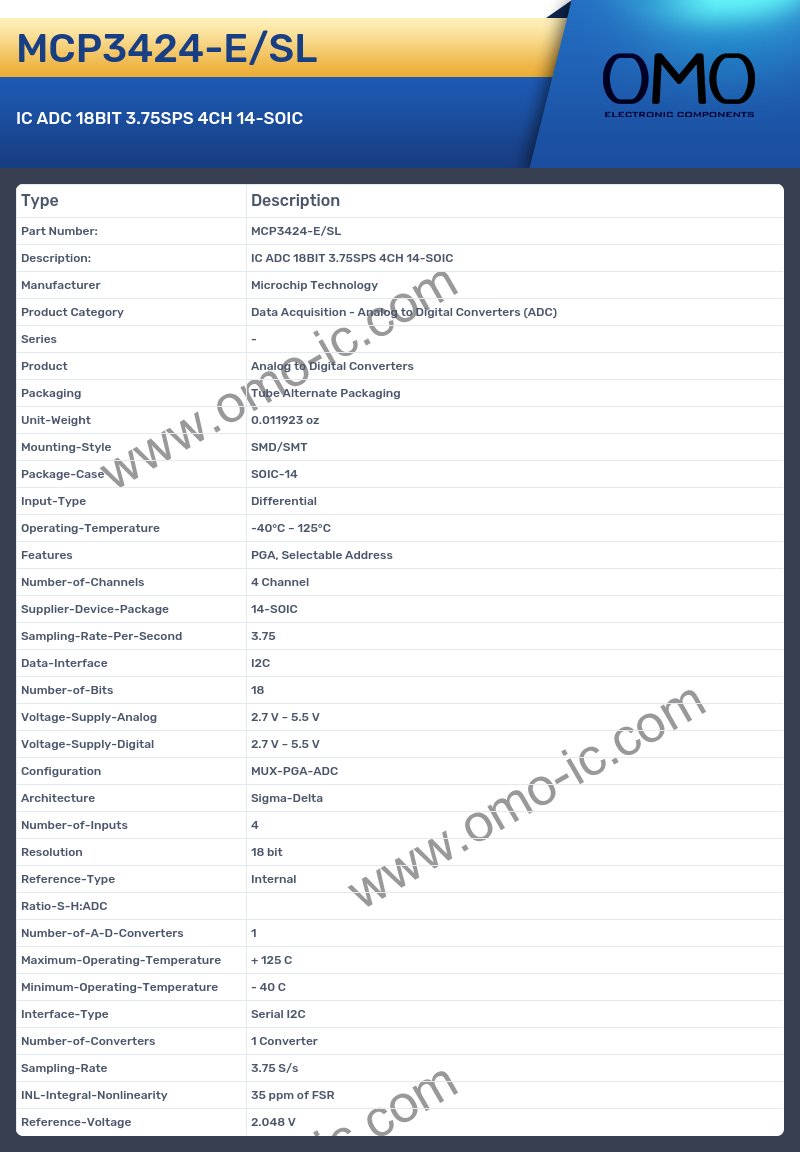 MCP3424-E/SL
