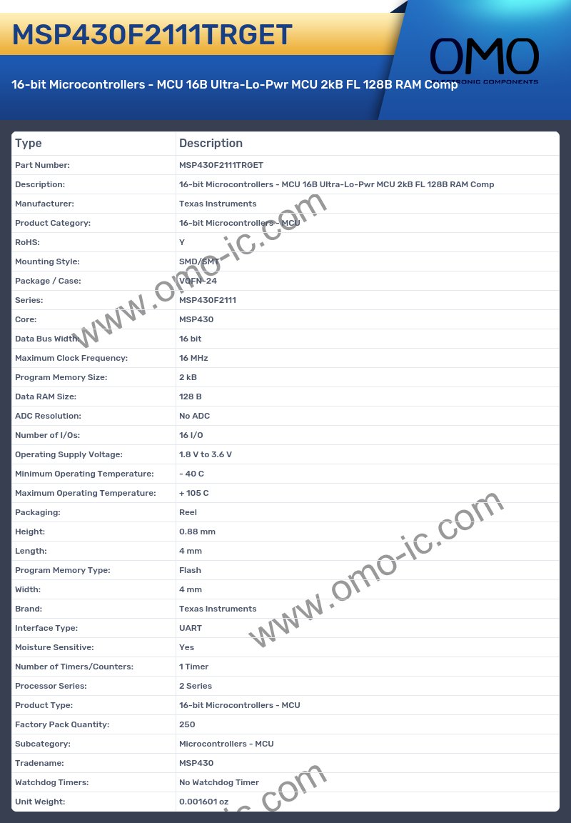 MSP430F2111TRGET