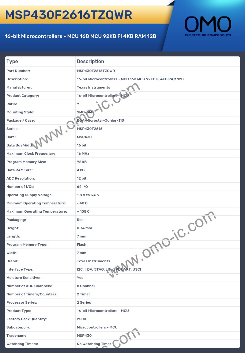 MSP430F2616TZQWR