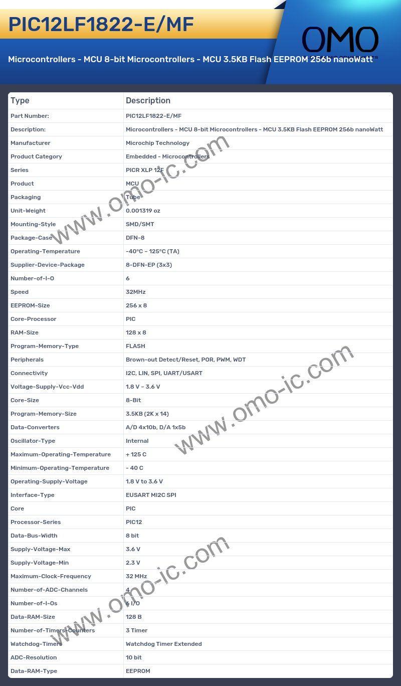PIC12LF1822-E/MF