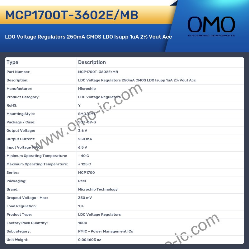 MCP1700T-3602E/MB