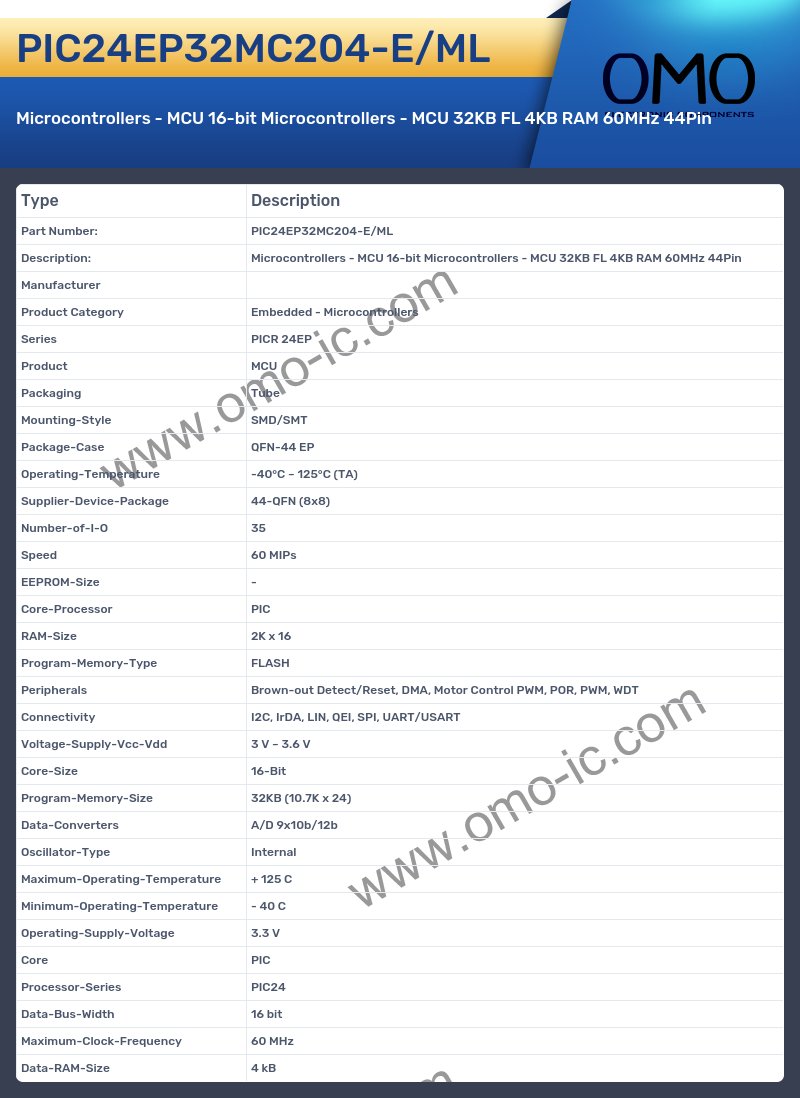 PIC24EP32MC204-E/ML