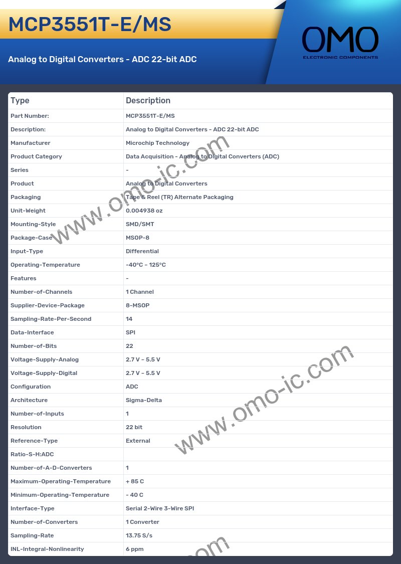 MCP3551T-E/MS