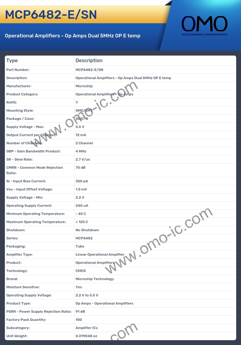 MCP6482-E/SN