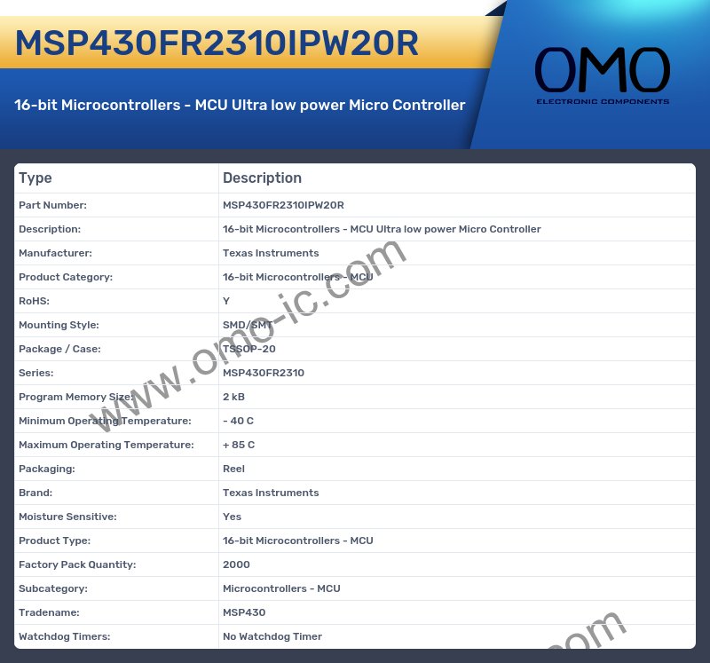 MSP430FR2310IPW20R