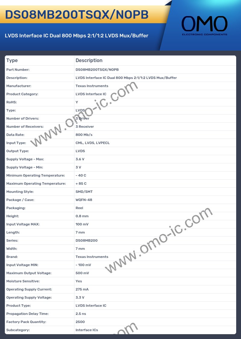 DS08MB200TSQX/NOPB
