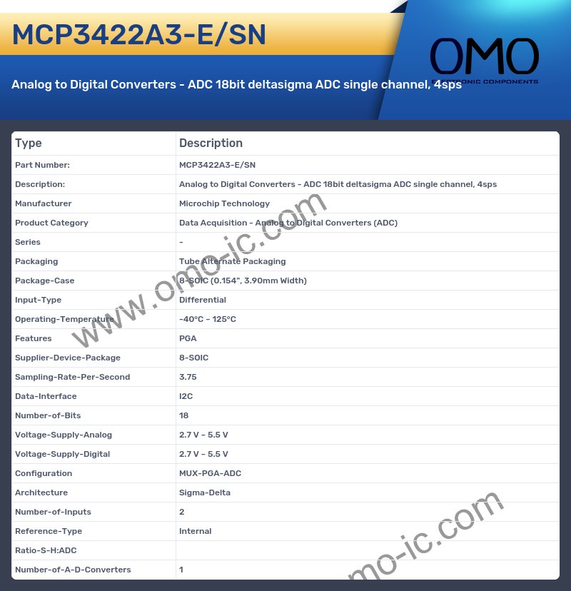 MCP3422A3-E/SN