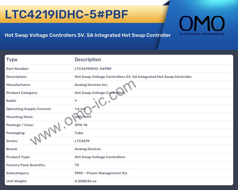 LTC4219IDHC-5#PBF