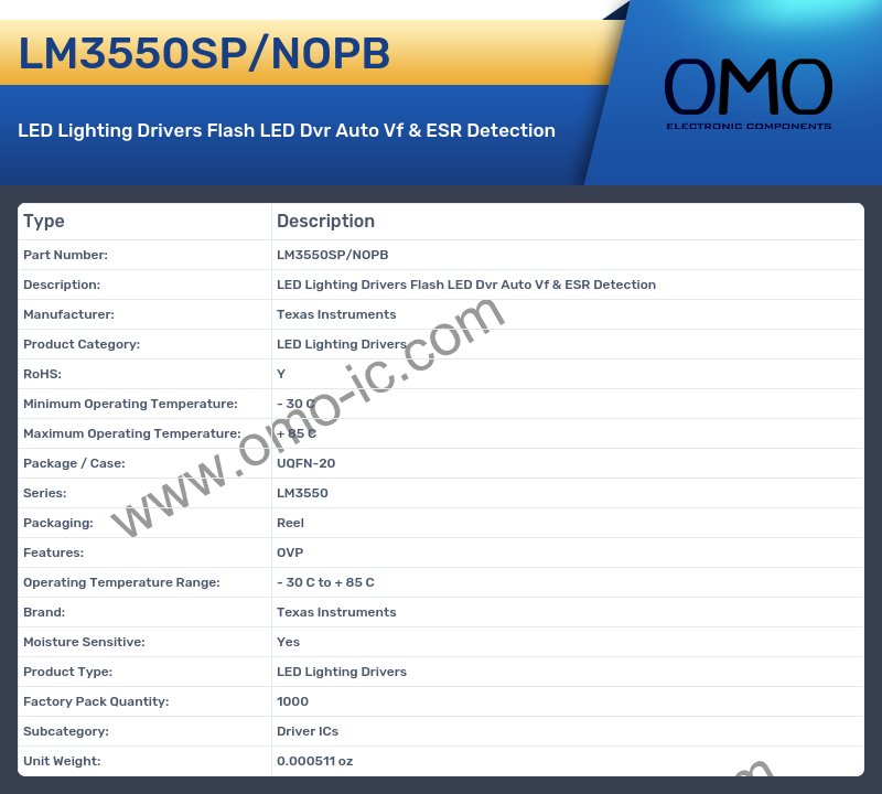 LM3550SP/NOPB