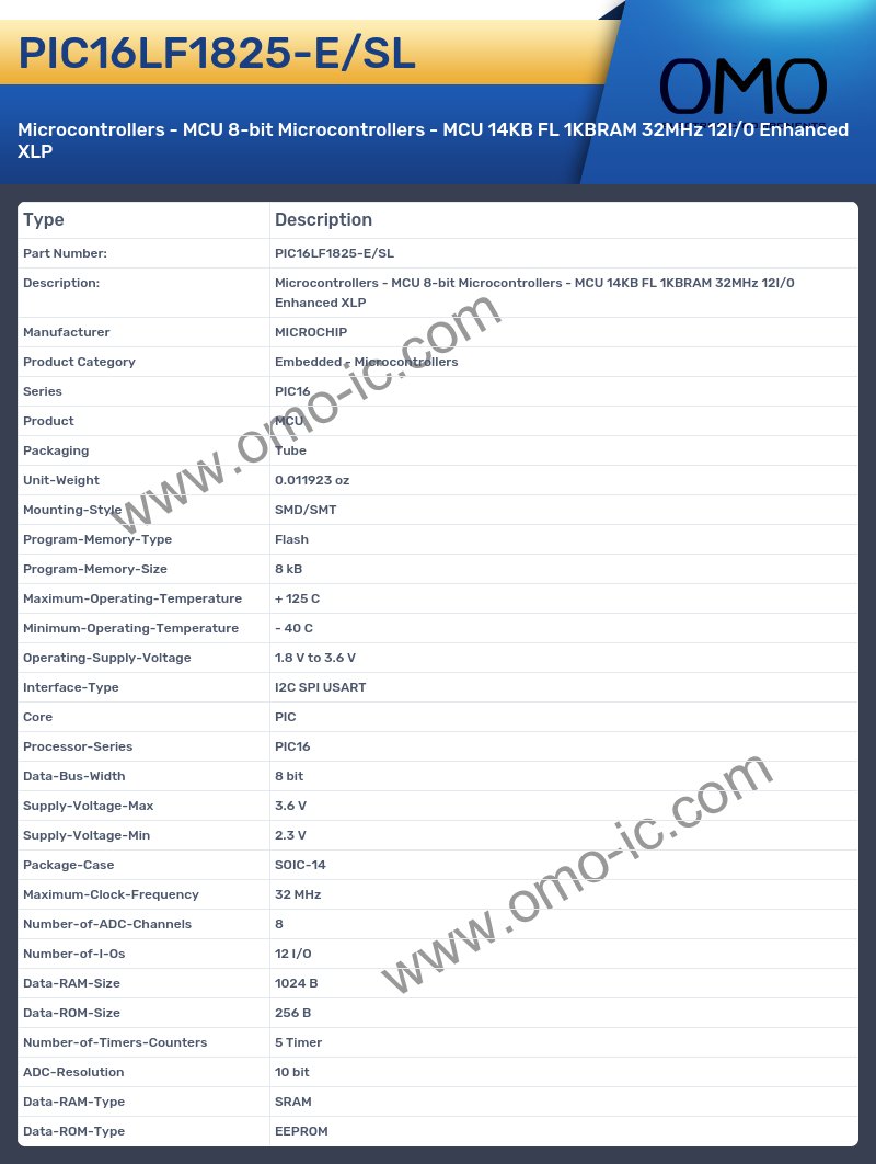 PIC16LF1825-E/SL