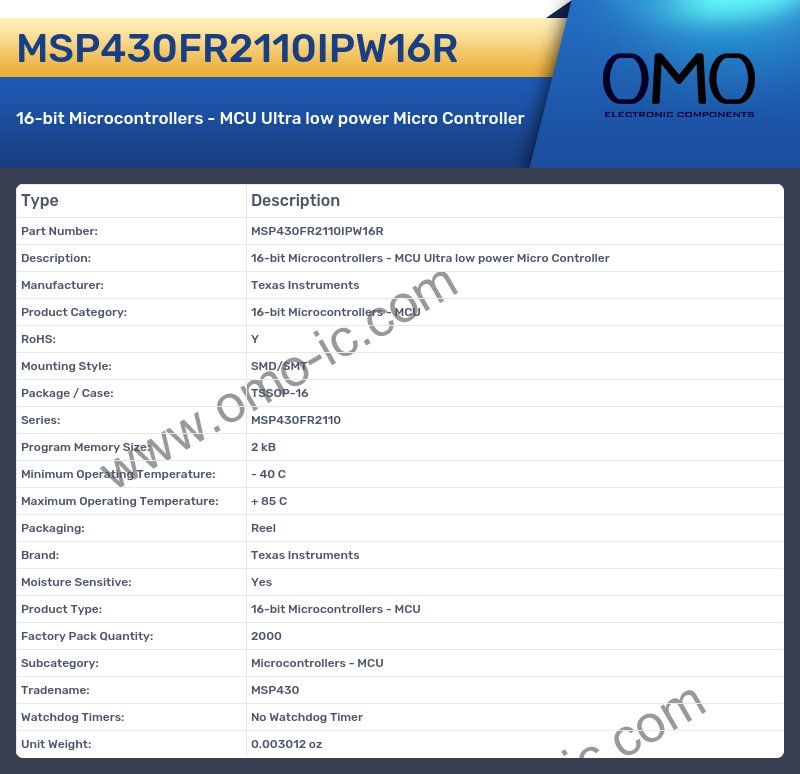 MSP430FR2110IPW16R