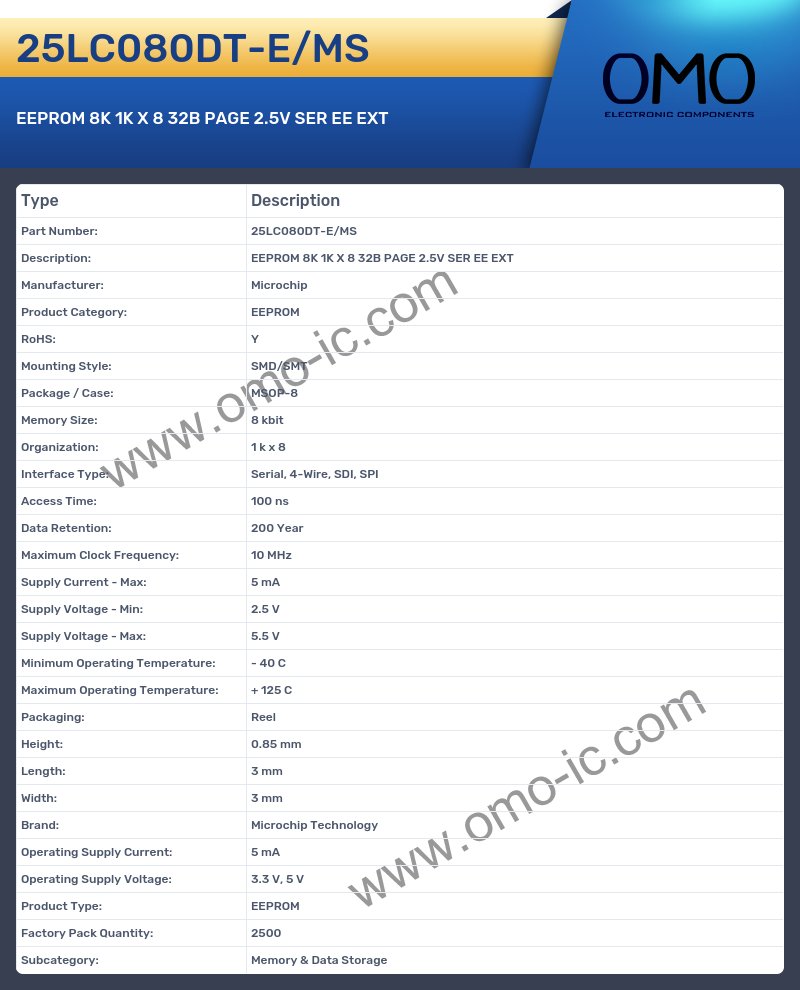 25LC080DT-E/MS