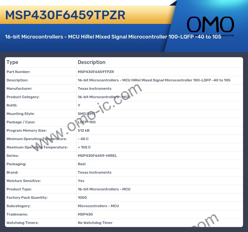 MSP430F6459TPZR
