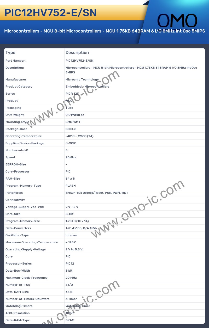 PIC12HV752-E/SN
