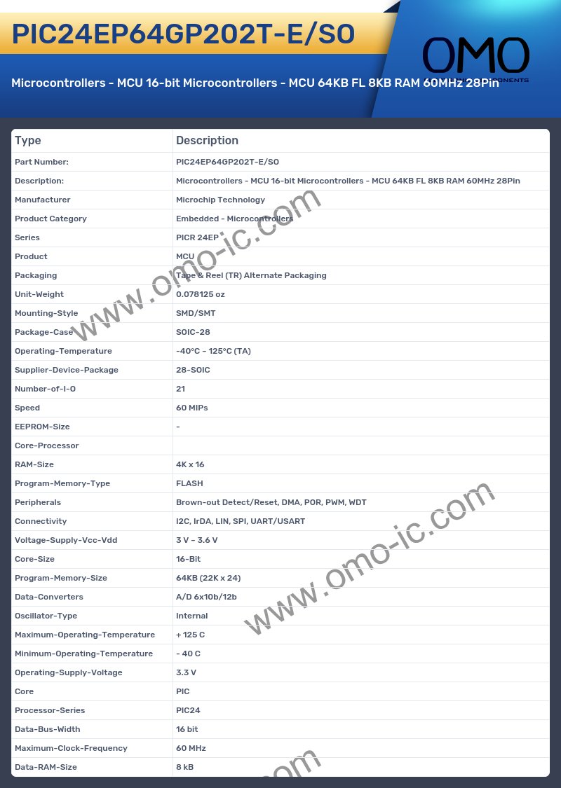 PIC24EP64GP202T-E/SO