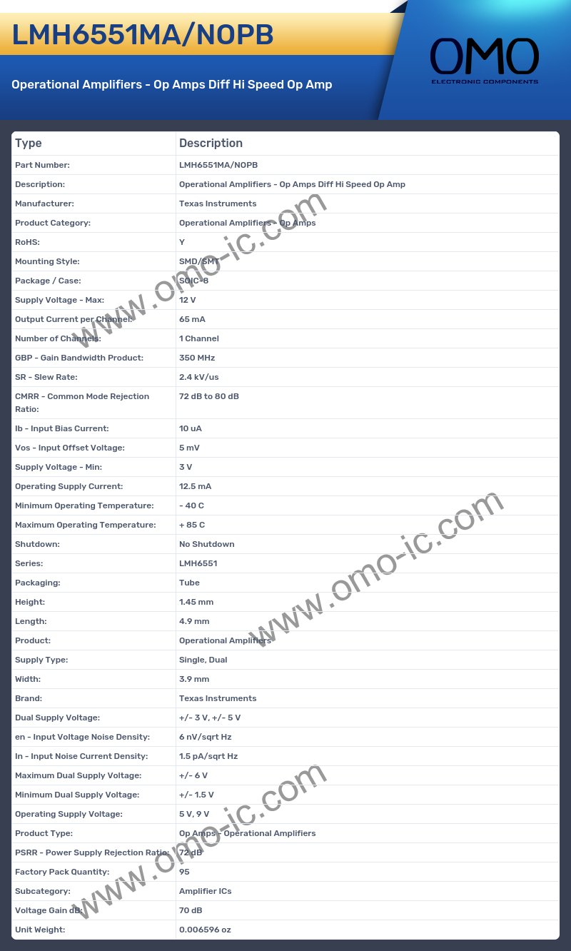 LMH6551MA/NOPB