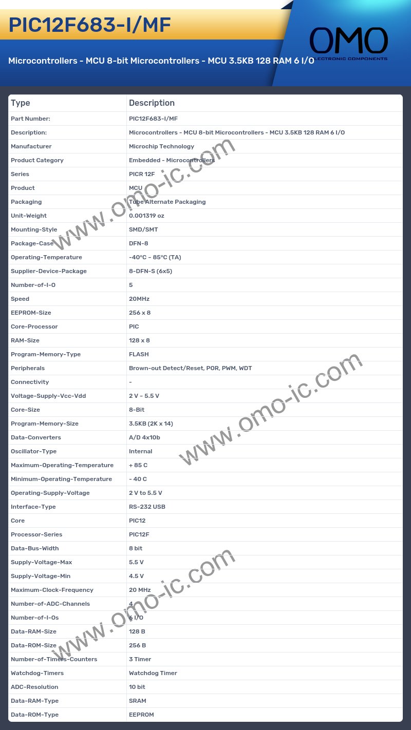 PIC12F683-I/MF