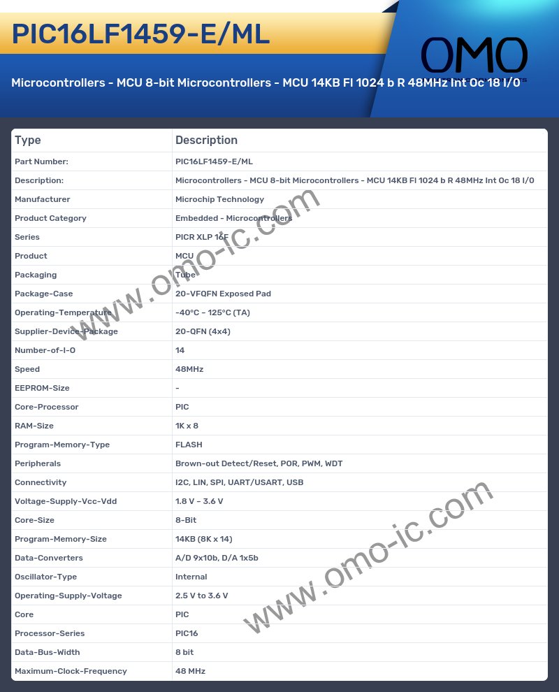 PIC16LF1459-E/ML